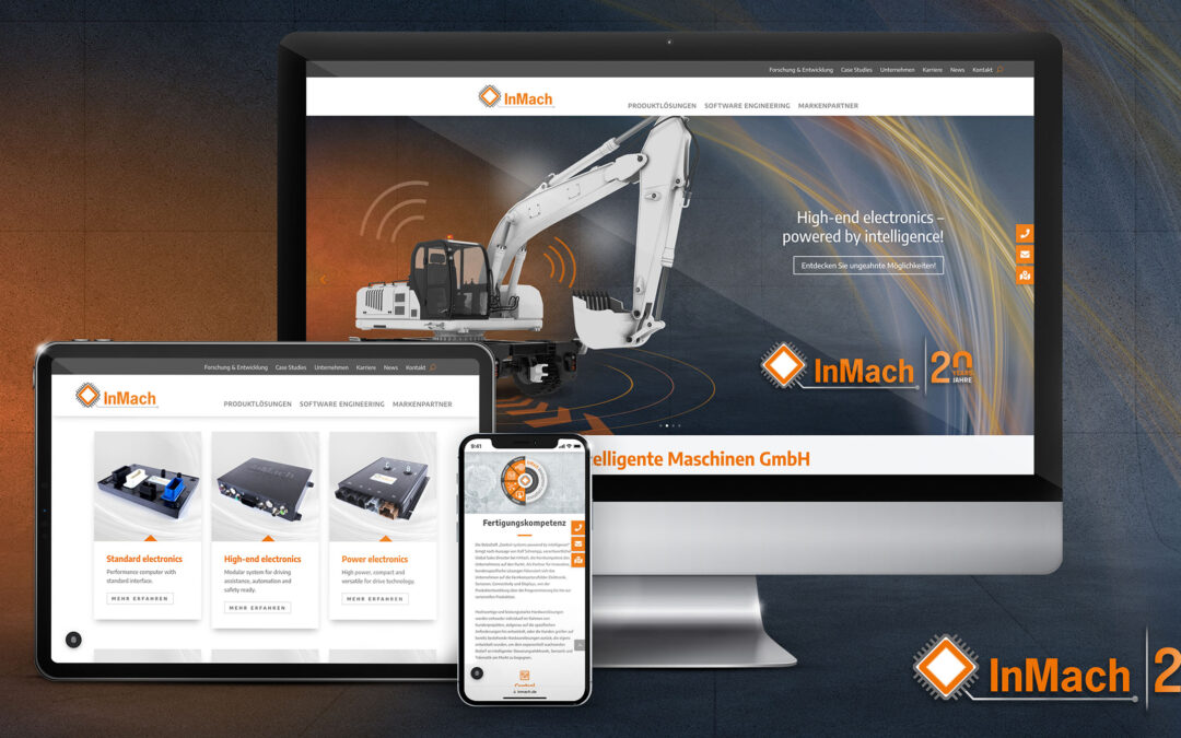 Jetzt online: Die neue Website des Technologieunternehmens InMach!