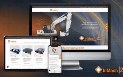 Now online: Die neue Website des The new website of the technology company InMach!